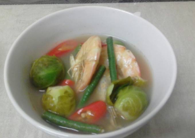 Resep Sayur Asem Udang Tamarind Soup Oleh Resep Dapurku Cookpad