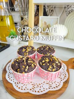 Foto resep Chocolate Custard Muffin