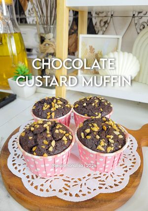 Foto resep Chocolate Custard Muffin