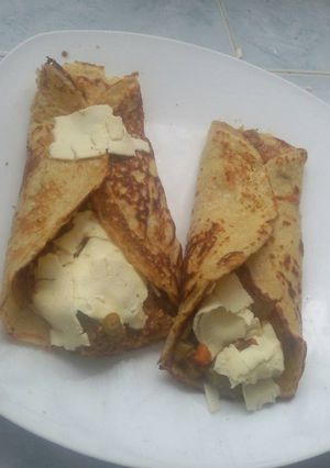 Una foto de Fajitas de carne con verduras
