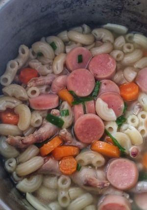Foto resep Sop Makaroni Ceker Sosis