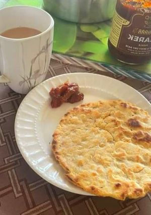A picture of Kathiyawadi mix flour bhakhri.
