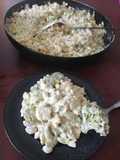 Ensalada de coditos con brócoli y pollo