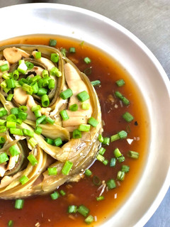 Hình của món Hoa cà tím (chay) 135kcal.
