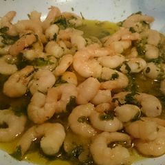 Prawns with Onion and Garlic A picture of Prawns with Onion and Garlic.