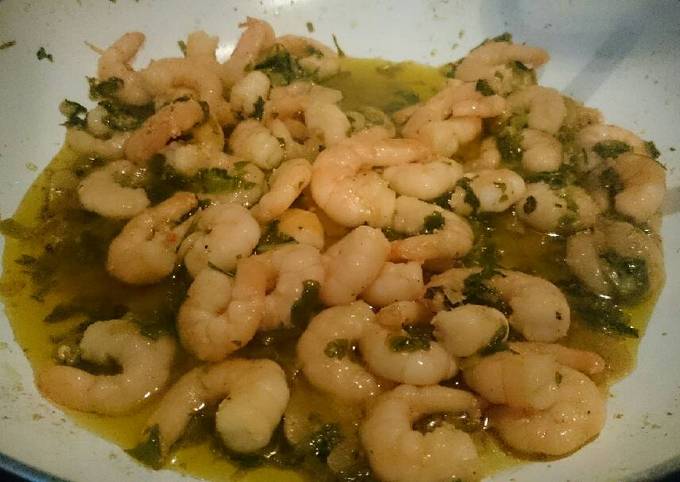 Prawns with Onion and Garlic