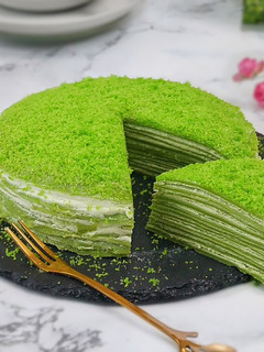 Foto resep Greentea Mille Crepes Cake / Matcha Crepe
