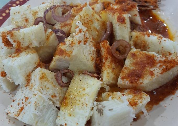 Simple Way to Prepare Gordon Ramsay Boiled yam with mai da yaji