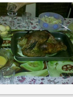 Una foto de Pavo Navideño al horno 🦃 en Salsa de vino 🍾 y pasas 🍇