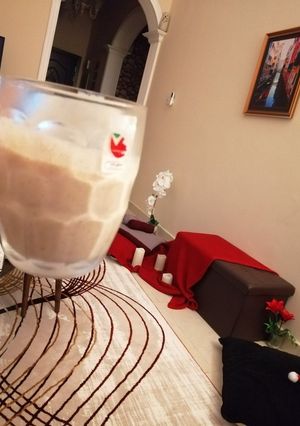صورة لوصفة عصير الموز مع التمر