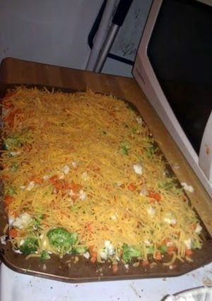 A picture of Veggie "Pizza".