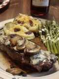 Grilled Rib Eye With Stilton Butter