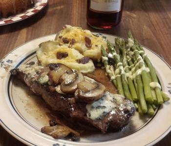 Popular Recipe Grilled Rib Eye With Stilton Butter Delicious Simple