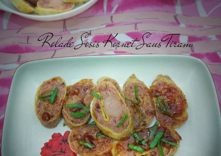 Rolade Sosis Kornet Saus Tiram