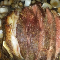 A picture of rump roast/almost prime rib.