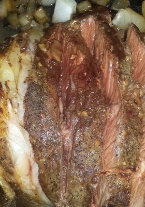 A picture of rump roast/almost prime rib.