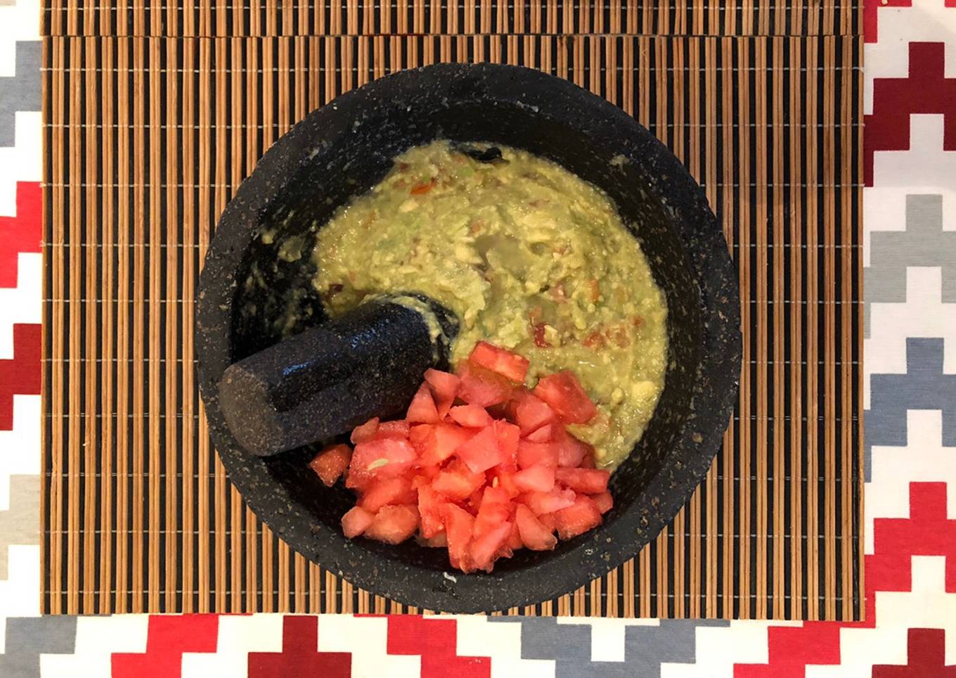 Guacamole estilo tropical
