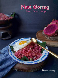 Foto resep Nasi Goreng Teri Buah Naga
