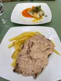 Solomillo ternera en salsa de pimienta