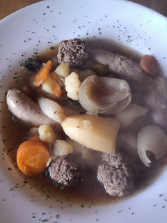 A picture of Mandys meat lovers stew.