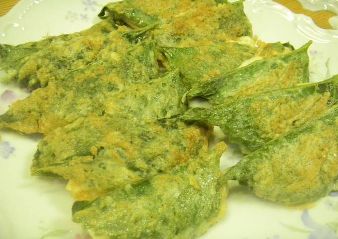 Egoma Leaf Jeon Recipe
