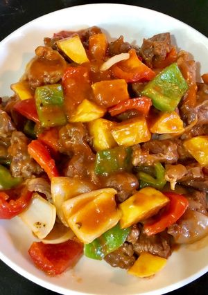 Hình của món Bò lúc lắc.
