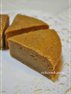 A picture of Easy with Pancake Mix Tofu and Roasted Soy Flour Cake.