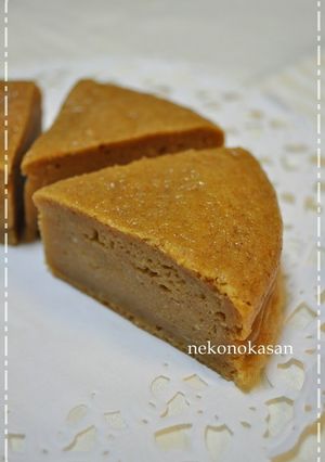 A picture of Easy with Pancake Mix Tofu and Roasted Soy Flour Cake.
