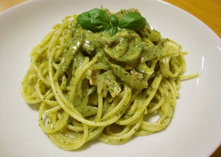 Recipe of Perfect Easy &amp; Simple Basil Pesto Pasta