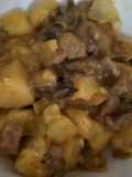 Beef tips and potato casserole
