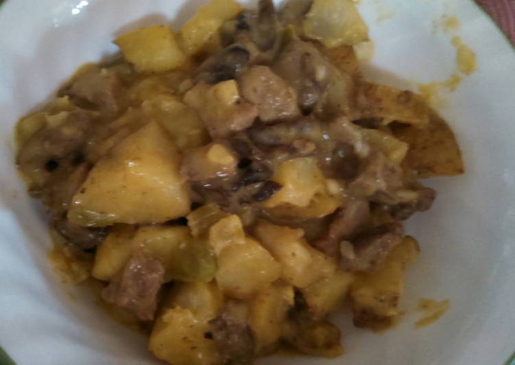 Beef tips and potato casserole Beef tips and potato casserole
