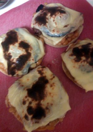 A picture of English Muffin Melts.