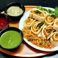 Veg. Suji Rolls A picture of Veg. Suji Rolls.