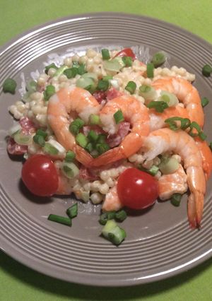 Une photo de Salade de Pâtes aux Crevettes