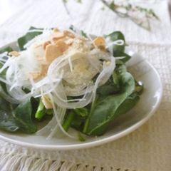 A picture of Spinach and Onion Popeye Salad.