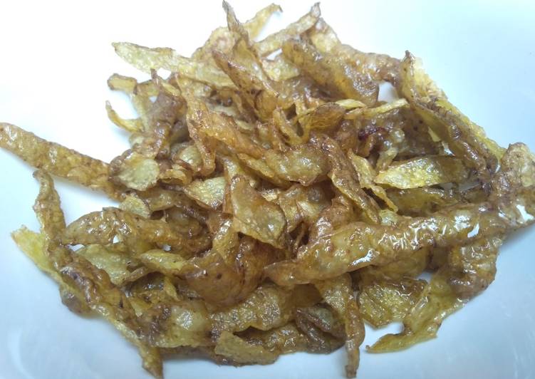 Resep Kulit kentang goreng yang Lezat