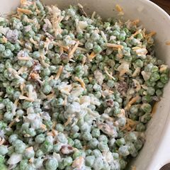 A picture of Bacon Pea Summer Salad.