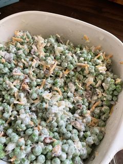 A picture of Bacon Pea Summer Salad.