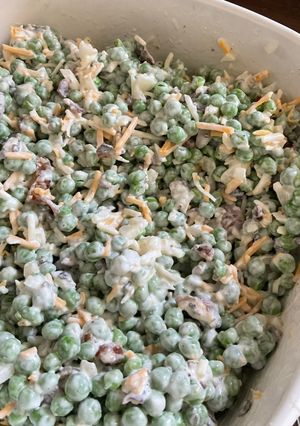A picture of Bacon Pea Summer Salad.