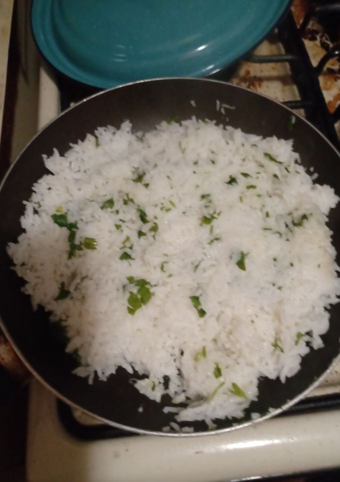 Una foto de Arroz de mi casa