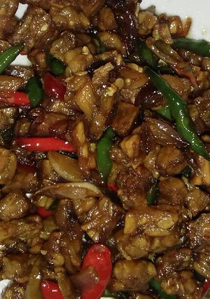 Foto resep Tumis tempe manis pedas