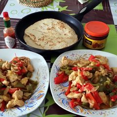 A picture of Fajitas.