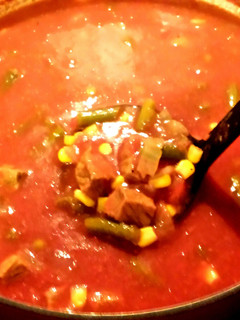 A picture of Papa's vegetable soup.