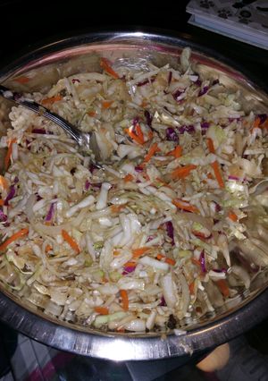 A picture of Asian Honey Cabbage Salad.