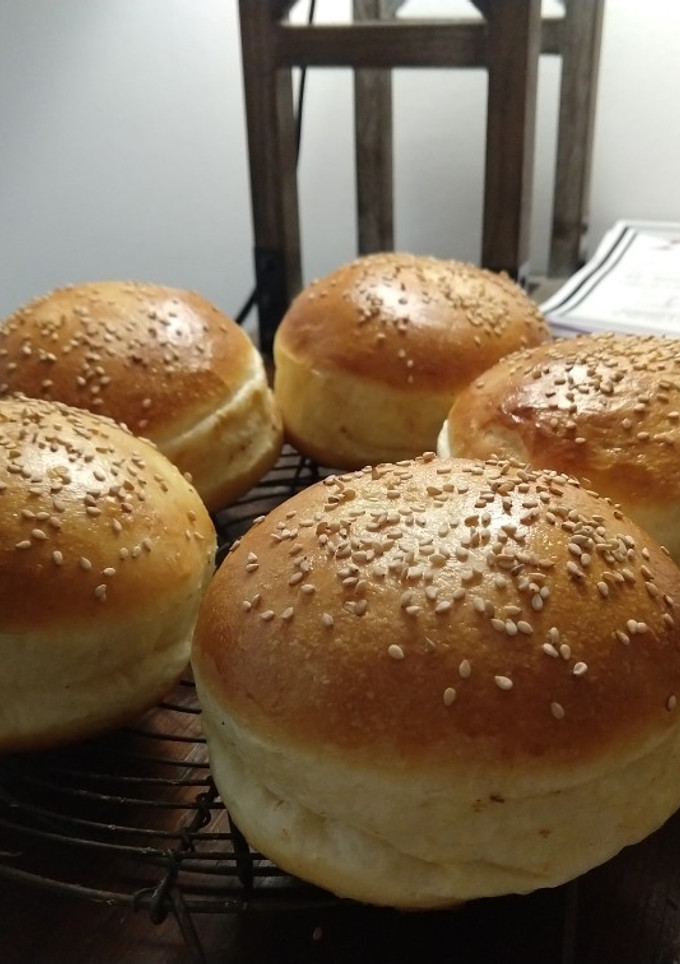 Una foto de Pan hamburguesa / papa