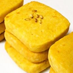 A picture of Kabocha Cookies with Aromatic Sesame.