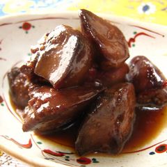 A picture of Delicious! Rich Simmered Chicken Livers.