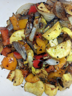 A picture of Grilled yellow squash.