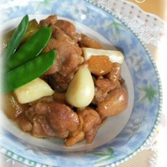 A picture of Chicken Simmered with Garlic.