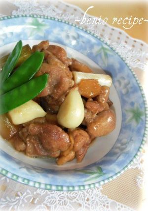 A picture of Chicken Simmered with Garlic.